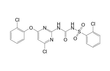 Benzenesulfonamide, 2-chloro-N-[[[4-chloro-6-(2-chlorophenoxy)-2-pyrimidinyl]amino]carbonyl]-