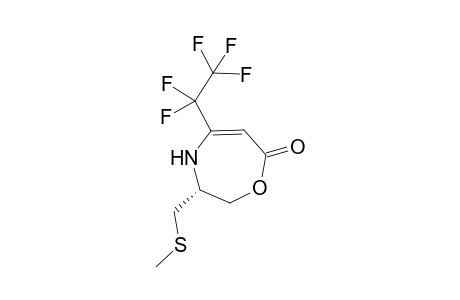 (R)-3-[(Methylsulfanyl)methyl]-3,4-dihydro-5-(perfluoroethyl)-2H-[1,4]-oxazepin-7-one