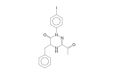 3-Acetyl-5-benzyl-1-(4-iodophenyl)-4,5-dihydro-1H-[1,2,4]triazin-6-one