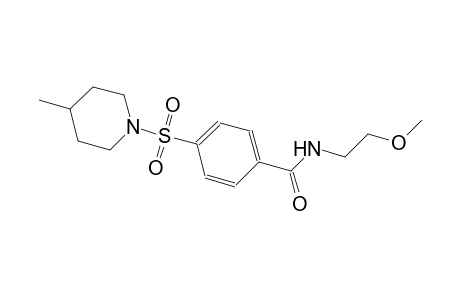benzamide, N-(2-methoxyethyl)-4-[(4-methyl-1-piperidinyl)sulfonyl]-