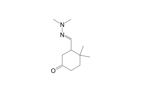 3-[(E)-(dimethylhydrazinylidene)methyl]-4,4-dimethyl-1-cyclohexanone