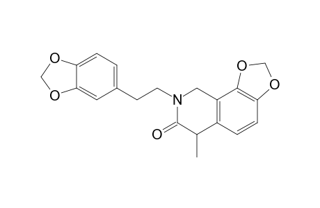 8-Homopiperonyl-6-methyl-6,9-dihydro-[1,3]dioxol[4,5-h]isoquinolin-7-one