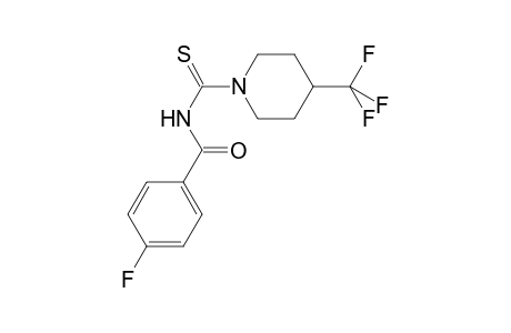 Benzamide, 4-fluoro-N-(4-trifluoromethylpiperidin-1-yl)thiocarbonyl-