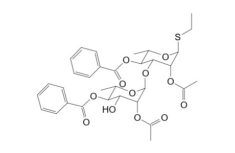 Ethyl 2-O-Acetyl-4-O-benzoyl-.alpha.,L-rhamnopyranosyl-(1-3)-2-O-acetyl-4-O-benzoyl-1-thio-.alpha.,L-rhamnopyranoside