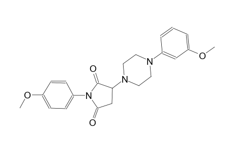 1-(4-methoxyphenyl)-3-[4-(3-methoxyphenyl)-1-piperazinyl]-2,5-pyrrolidinedione