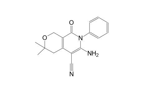 1H-pyrano[3,4-c]pyridine-5-carbonitrile, 6-amino-3,4,7,8-tetrahydro-3,3-dimethyl-8-oxo-7-phenyl-