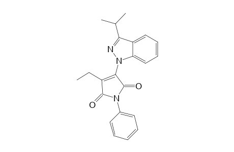 3-Ethyl-4-(3-isopropyl-1H-indazol-1-yl)-1-phenyl-1H-pyrrole-2,5-dione