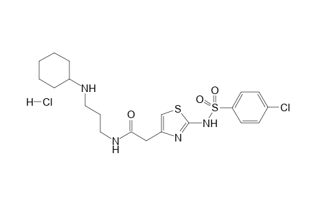 N-[3-(Cyclohexylamino)-propyl-2-[[(4-chlorophenyl)sulfonyl]amino]-1,3-thiazol-4-yl]-acetamide hydrochloride
