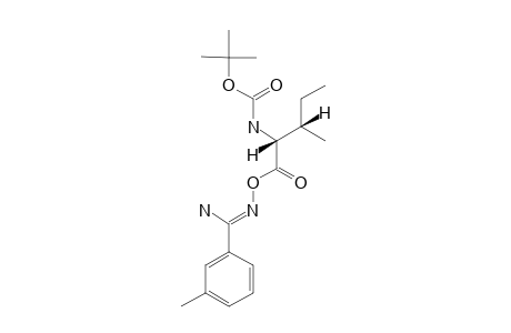 O-[(2S,3S)-2-TERT.-BUTYLOXYCARBONYLAMINO-3-METHYLPENTANOYL]-META-TOLYLAMIDOXIME
