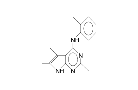 2,5,6-Trimethyl-N-(2-tolyl)-7H-pyrrolo(2,3-D)pyrimidin-4-amine