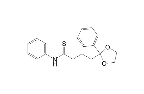 2-Phenyl-2-[[3-(phenylamino)thiocarbonyl]propyl]-1,3-dioxolane
