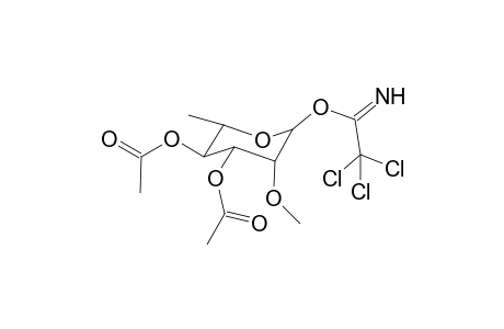 (3S,4R,5R)-5-methoxy-2-methyl-6-(2,2,2-trichloro-1-iminoethoxy)tetrahydro-2H-pyran-3,4-diyl diacetate