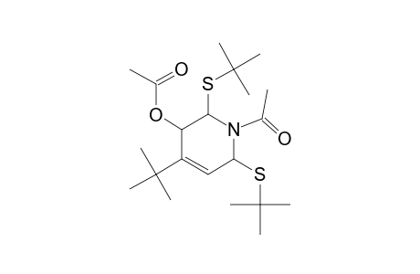 3-ACETOXY-1-ACETYL-4-TERT.-BUTYL-2,6-DI-TERT.-BUTYL-THIO-1,2,3,6-TETRAHYDRO-PYRIDINE;(ROTAMER-#1)