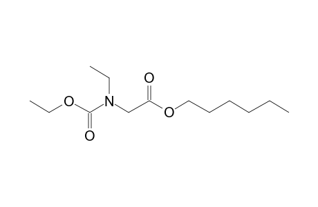 Glycine, N-ethyl-N-ethyloxycarbonyl-, hexyl ester