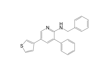 N-Benzyl-N-[3-phenyl-5-(thiophen-3-yl)pyridin-2-yl]amine