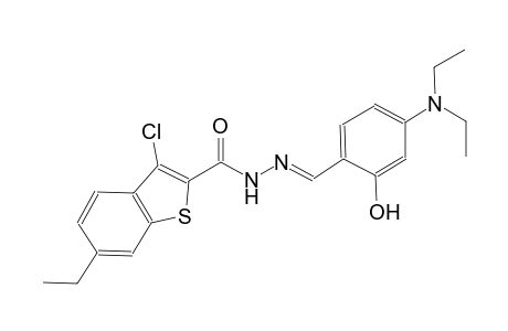 3-chloro-N'-{(E)-[4-(diethylamino)-2-hydroxyphenyl]methylidene}-6-ethyl-1-benzothiophene-2-carbohydrazide