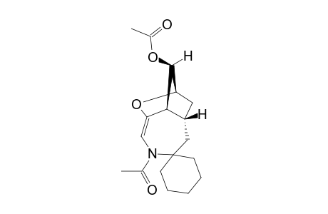 5-Acetyl-10-acetoxyspiro[5-aza-2-oxatricyclo[6.2.1.0(3,9)]undec-3-ene-6,1'-cyclohexane]