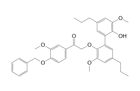 1-(4-Benzyloxy-3-methoxyphenyl)-2-(5,5'-dipropyl-3,3'-dimethoxy-2'-hydroxy-1,1'-biphenyl-2-yloxy)ethanone