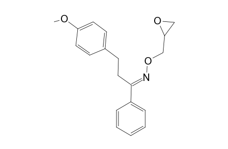 1-(2,3-Epoxypropyloximino)-3-(p-methoxyphenyl)-1-phenylpropane
