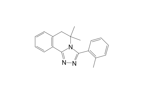 5,5-Dimethyl-3-(2-methylphenyl)-5,6-dihydro[1,2,4]triazolo[3,4-a]isoquinoline