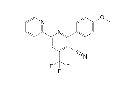 2-(4-methoxyphenyl)-6-(2-pyridinyl)-4-(trifluoromethyl)-3-pyridinecarbonitrile