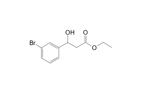 Ethyl 3-hydroxy-3-(3-bromophenyl)-propionate