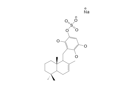sodium [3-[[(8aS)-2,5,5,8a-tetramethyl-1,4,4a,6,7,8-hexahydronaphthalen-1-yl]methyl]-2,4,5-trihydroxyphenyl] sulfate