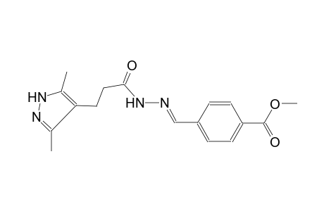 1H-pyrazole-4-propanoic acid, 3,5-dimethyl-, 2-[(E)-[4-(methoxycarbonyl)phenyl]methylidene]hydrazide