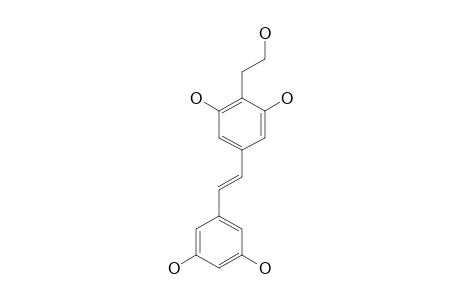 GRAMISTILBENOID_A;(E)-5-(3,5-DIHYDROXYSTYRYL)-2-(2-HYDROXYETHYL)-BENZENE-1,3-DIOL