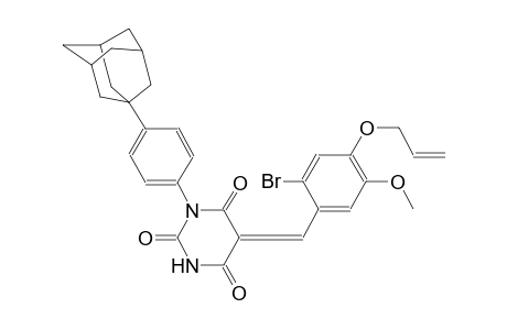 (5Z)-1-[4-(1-adamantyl)phenyl]-5-[4-(allyloxy)-2-bromo-5-methoxybenzylidene]-2,4,6(1H,3H,5H)-pyrimidinetrione