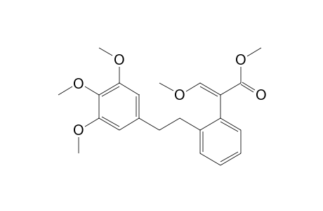 Benzeneacetic acid, alpha-(methoxymethylene)-2-[2-(3,4,5-trimethoxyphenyl)ethyl]-, methyl ester