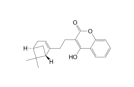 (1"S,5"S)-3-(2-(6,6-Dimethylbicyclo[3.1.1]hept-2-en-2-yl)ethyl)-4-hydroxy-2H-1-benzopyran-2-one