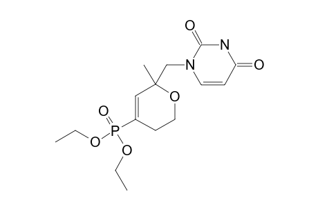 DIETHYL-6-[[2,4-DIOXO-3,4-DIHYDRO-1(2H)-PYRIMIDINYL]-METHYL]-6-METHYL-3,6-DIHYDRO-2H-PYRAN-4-YLPHOSPHONATE