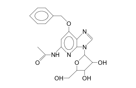 5-Acetylamino-7-benzyloxy-3-(.beta.-D-ribofuranosyl)-imidazo(4,5-D)pyridine