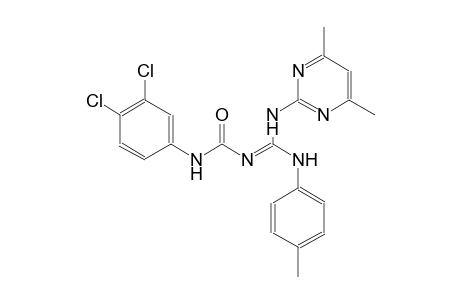 urea, N-(3,4-dichlorophenyl)-N'-[(Z)-[(4,6-dimethyl-2-pyrimidinyl)amino][(4-methylphenyl)amino]methylidene]-