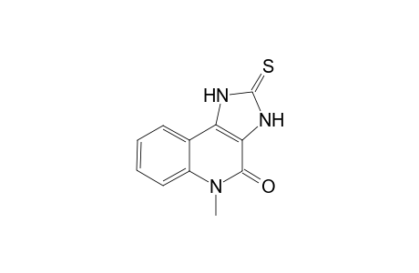 1,2,3,5-Tetrahydro-5-methyl-2-thioxo-4H-imidazo[4,5-c]quinolin-4-one