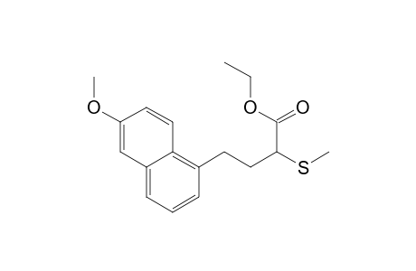 Ethyl 2-methylthio-4-(6'-methoxy-1'-naphthyl)-butyrate