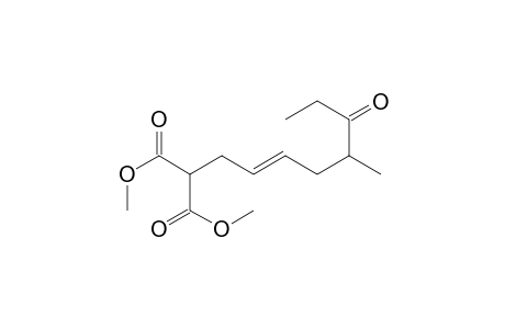 2-[(E)-5-methyl-6-oxooct-2-enyl]propanedioic acid dimethyl ester
