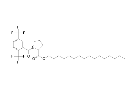 L-Proline, N-(2,5-ditrifluoromethylbenzoyl)-, hexadecyl ester