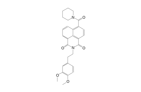 2-[2-(3,4-dimethoxyphenyl)ethyl]-6-(1-piperidinylcarbonyl)-1H-benzo[de]isoquinoline-1,3(2H)-dione