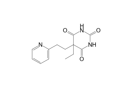 5-ethyl-5-[2-(2-pyridyl)ethyl]barbituric acid