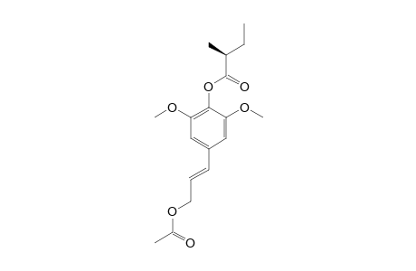 DICHROCEPHOL-C;(E)-3,5-DIMETHOXY-4-[(2R)-METHYLBUTYRYLOXY]-PHENYLPROPANOL-ACETATE