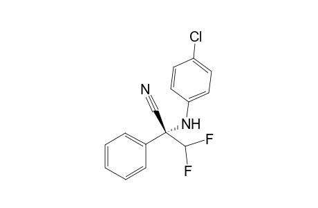 (R)-2-((4-chlorophenyl)amino)-3,3-difluoro-2-phenylpropanenitrile