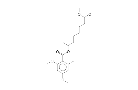Benzoic acid, 2,4-dimethoxy-6-methyl-, (8,8-dimethoxy-2-octyl) ester