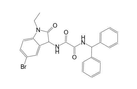ethanediamide, N~1~-(5-bromo-1-ethyl-2,3-dihydro-2-oxo-1H-indol-3-yl)-N~2~-(diphenylmethyl)-