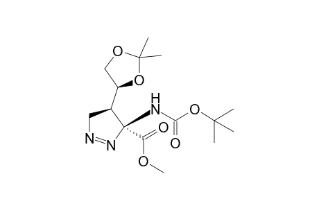 (3R,4R)-3-(tert-butoxycarbonylamino)-4-[(4S)-2,2-dimethyl-1,3-dioxolan-4-yl]-1-pyrazoline-3-carboxylic acid methyl ester