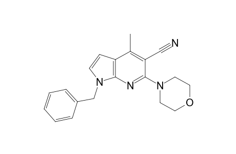 6-morpholino-1-benzyl-4-methyl-5-cyano-7-azaindole