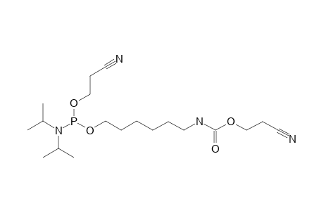 N-(2-CYANOETHOXYCARBONYL)-6-AMINOHEXYL-O-(2-CYANOETHYL-N,N-DIISOPROPYLPHOSPHORAMIDITE)