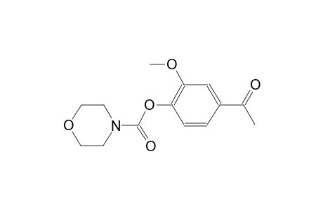 4-morpholinecarboxylic acid, 4-acetyl-2-methoxyphenyl ester