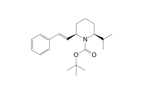 cis-2-Isopropyl-6-((E)-styryl)-piperidine-1-carboxylic acid tert-butyl ester
